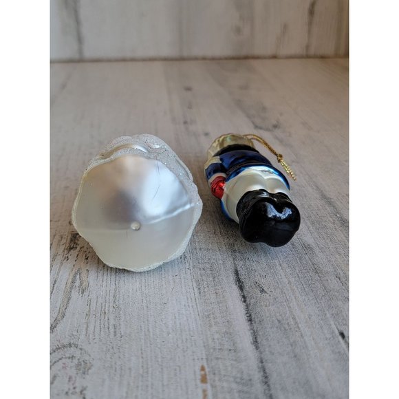 Nutcracker Christmas tree blown glass ornament set light unique - Picture 5 of 5